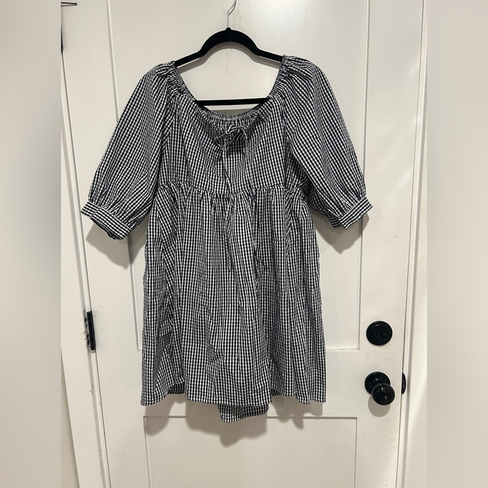 Black and White Gingham Dress size small